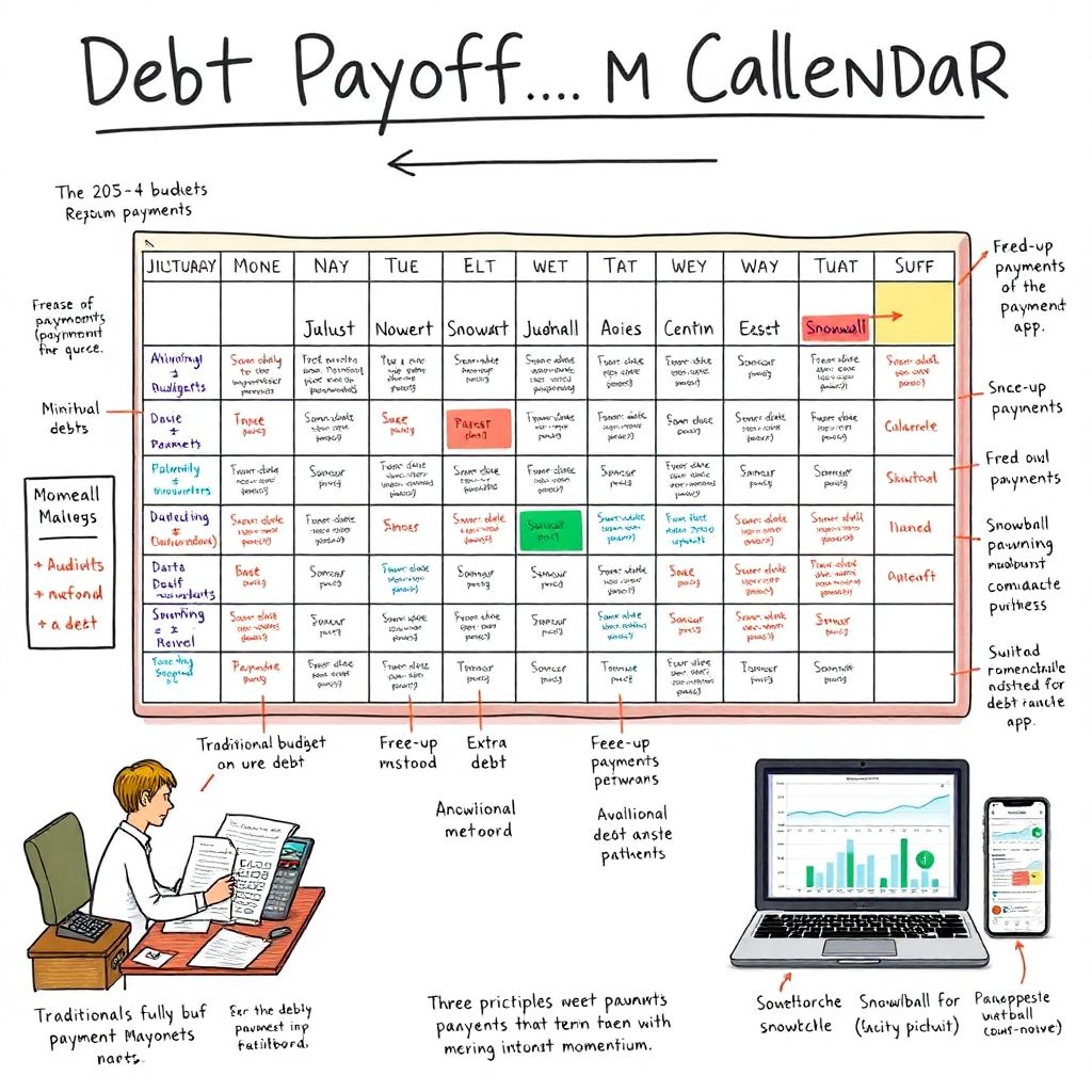 Debt payoff momentum calendar: how to build a simple plan to crush debt