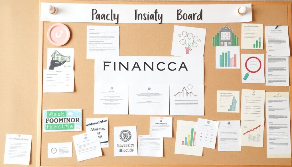 Creating a Financial Vision Board: Stay Motivated to Save - иллюстрация