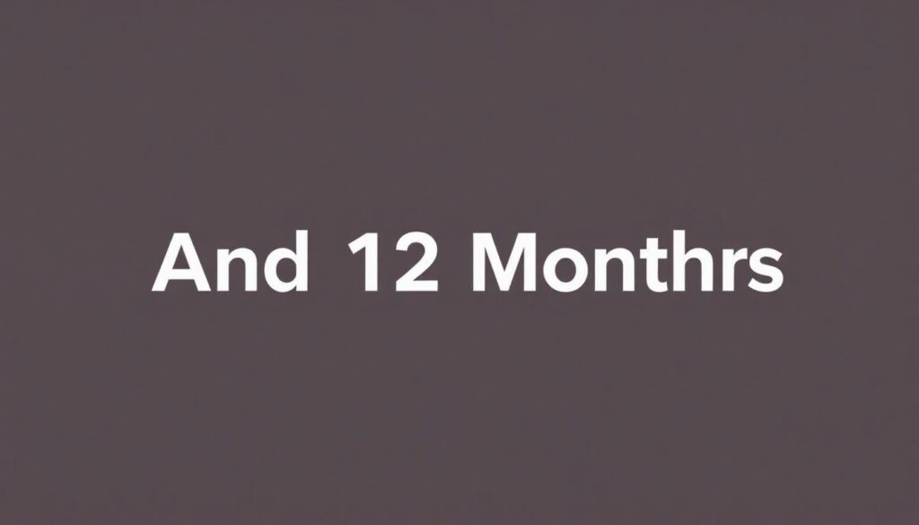 and 12 Months - иллюстрация