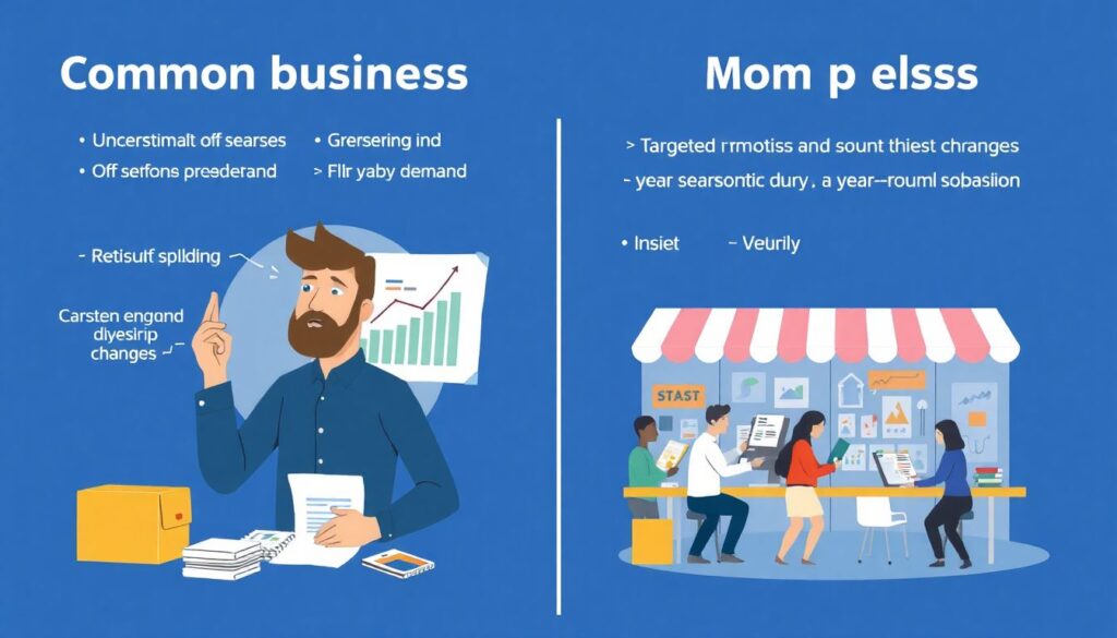 Budgeting for Seasonal Businesses: Planning for Peaks and Valleys - иллюстрация