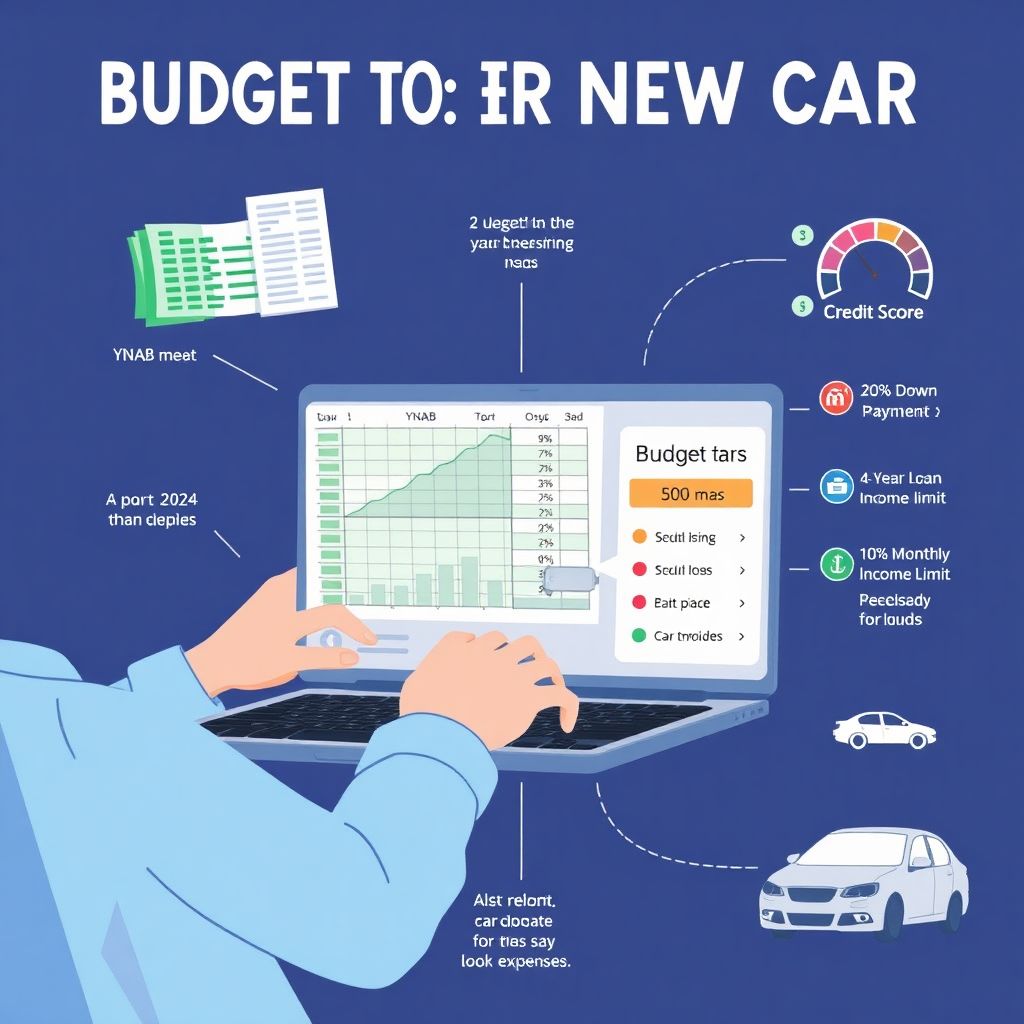 Budgeting for a new car purchase to save money effectively and avoid overspending