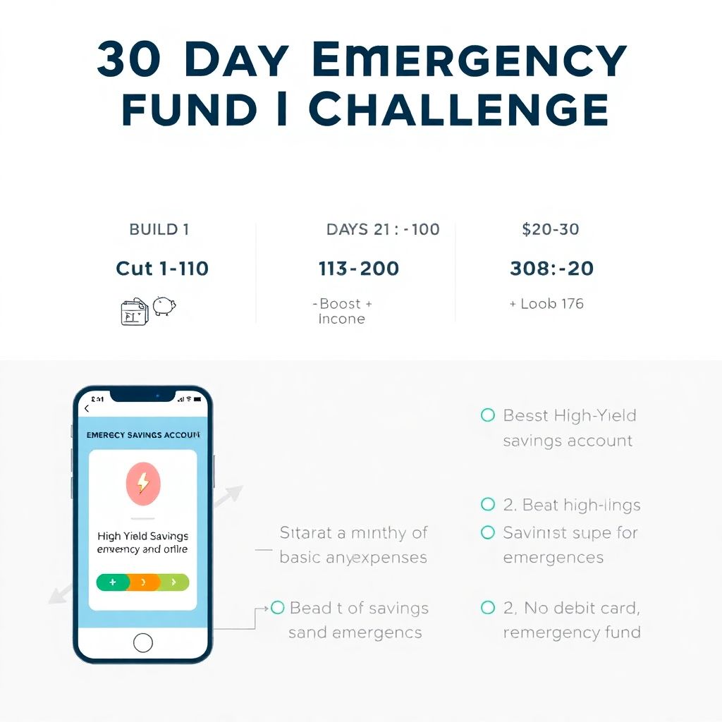 Emergency financial cushion in 30 days: how to build your safety net