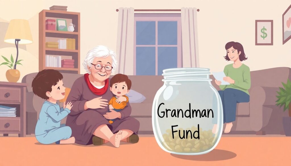 Budgeting Across Generations: Grandparents - иллюстрация