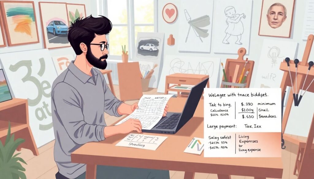 Financial Planning for Artists: Budgeting for Creative Work - иллюстрация