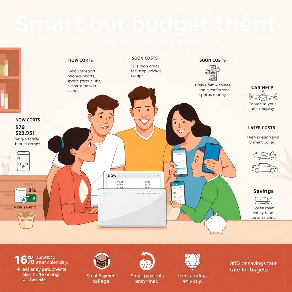 Smart budgeting for parents of teens to manage family money wisely
