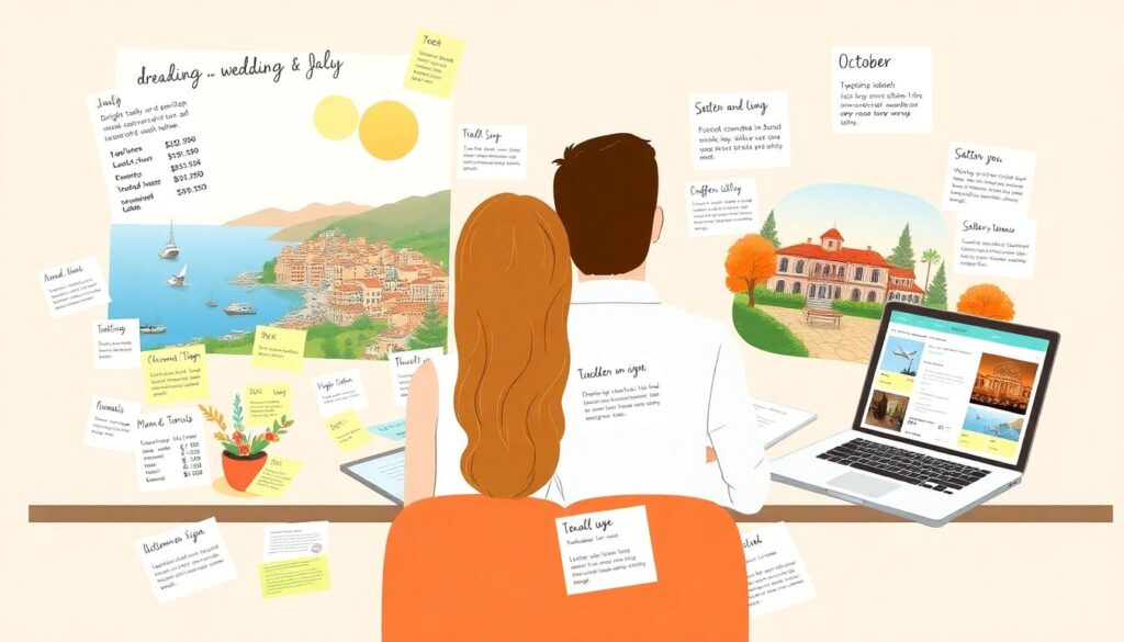 Saving for a Wedding Abroad: Planning and Budgeting - иллюстрация