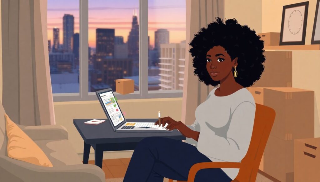 Budgeting for a Move to a New City - иллюстрация