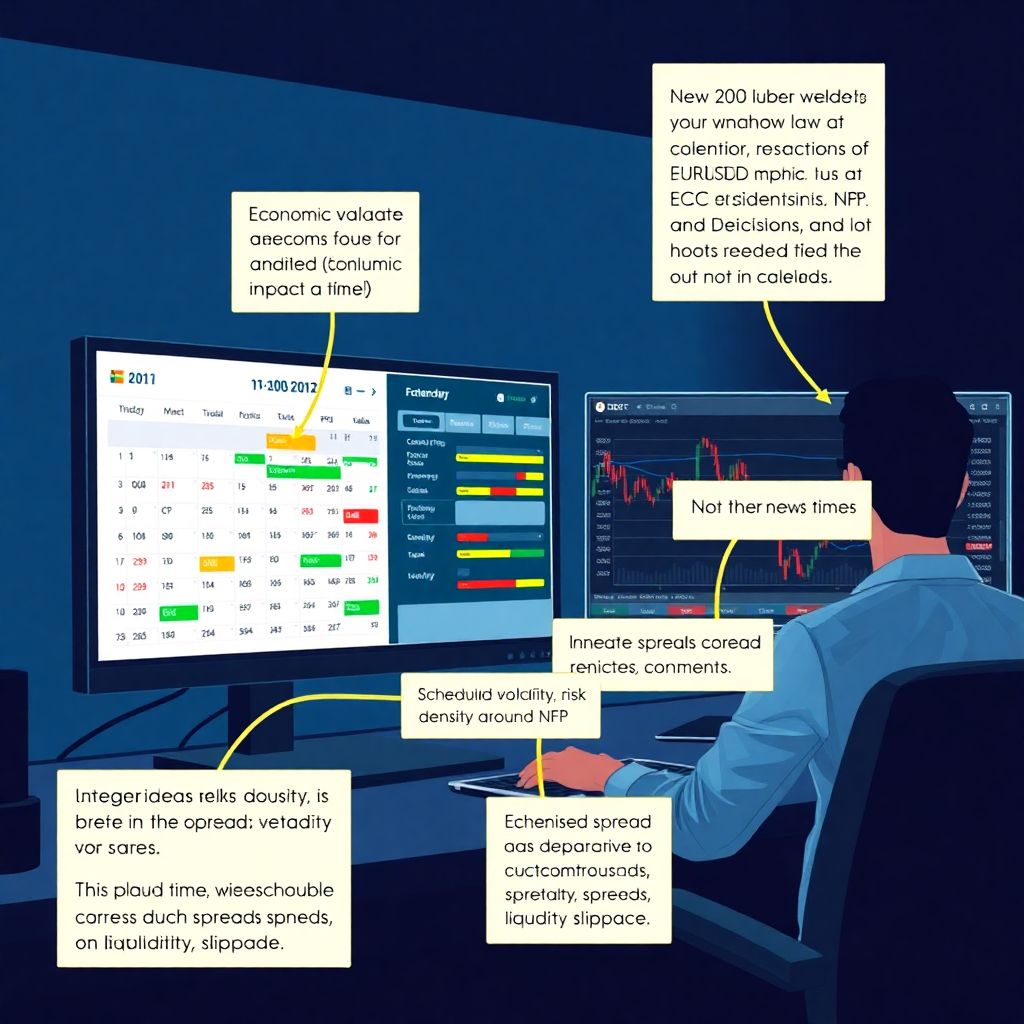 How to read a financial news calendar and extract real market value