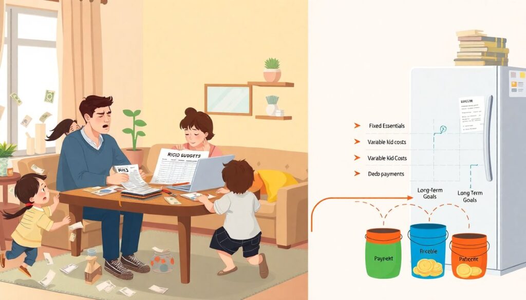 Debt Reduction Plans for Parents Balancing Kids and Debt - иллюстрация