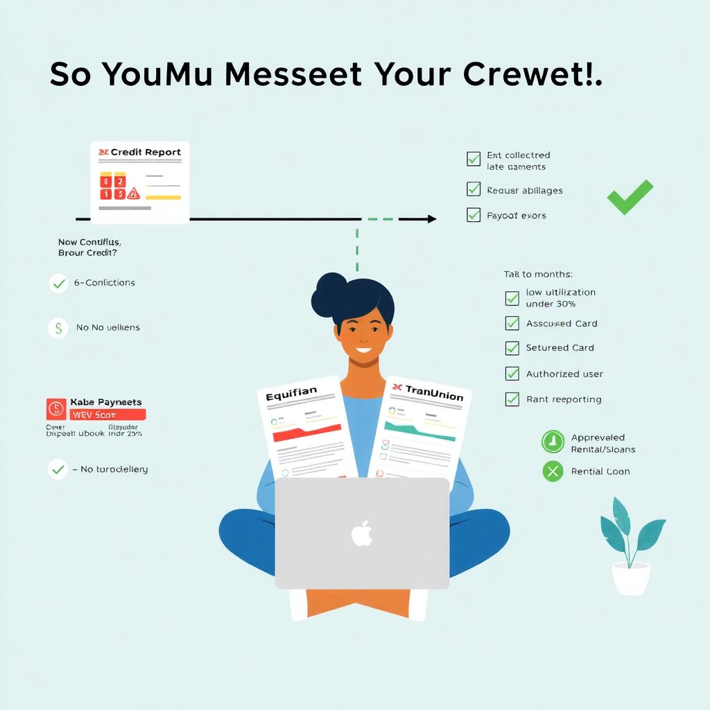 How to rebuild your credit score after financial mistakes and recover faster