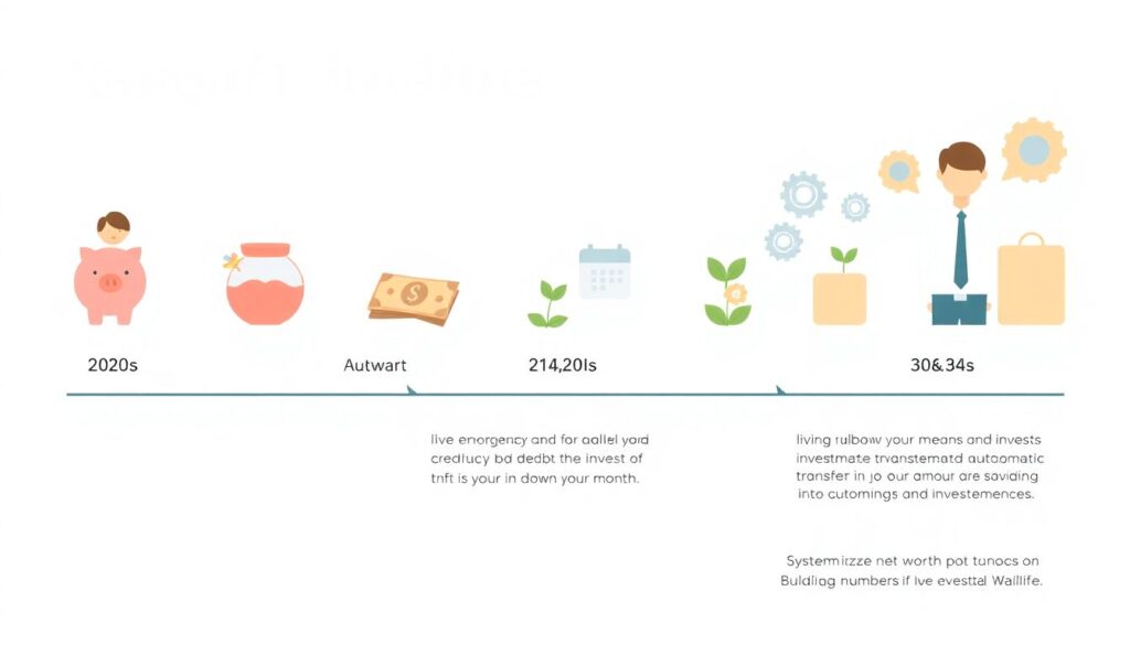 Money Milestones by Age: What to Aim For in Your 20s, 30s, 40s, and Beyond - иллюстрация